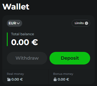 Jackpot Raider casino wallet